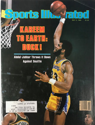 Kareem Abdul-Jabbar Unsigned Sports Illustrated Magazine May 5 1980
