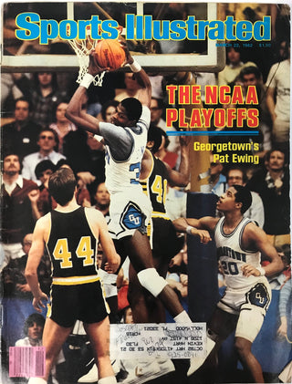 Patrick Ewing Unsigned Sports Illustrated Magazine March 22 1982
