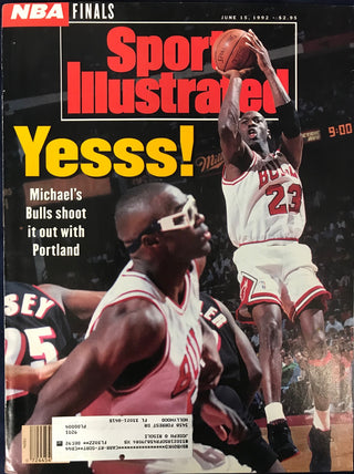 Michael Jordan Unsigned Sports Illustrated June 15 1992