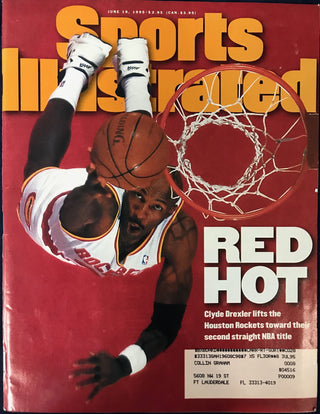 Clyde Drexler Unsigned Sports Illustrated June 19 1995