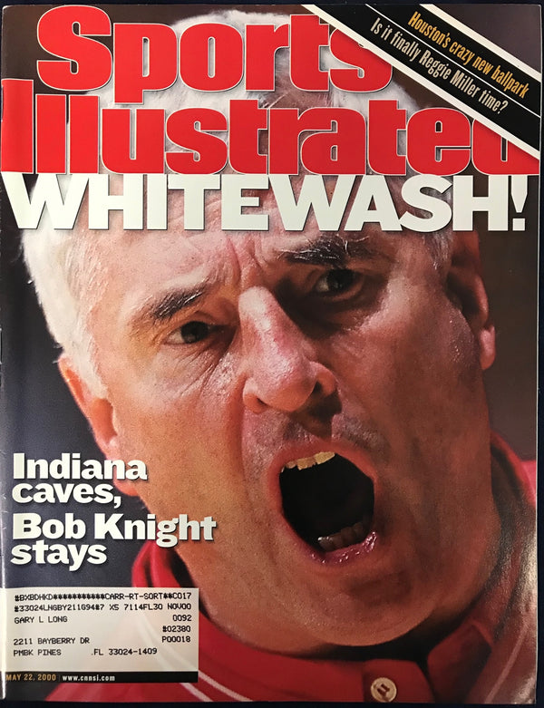 Bobby Knight Unsigned Sports Illustrated May 22 2000
