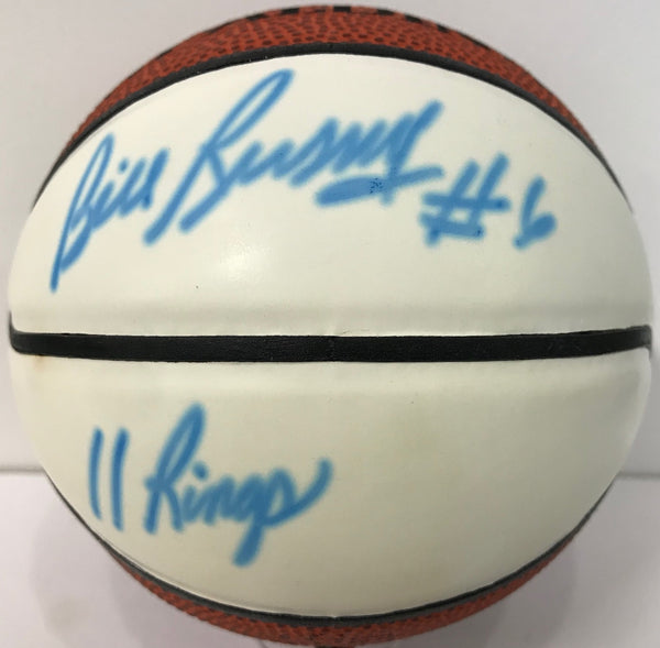 Bill Russell Autographed Spalding Mini Basketball 