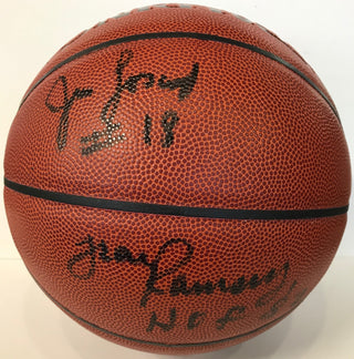 Frank Ramsey & Jim Loscutoff Signed Spalding Basketball