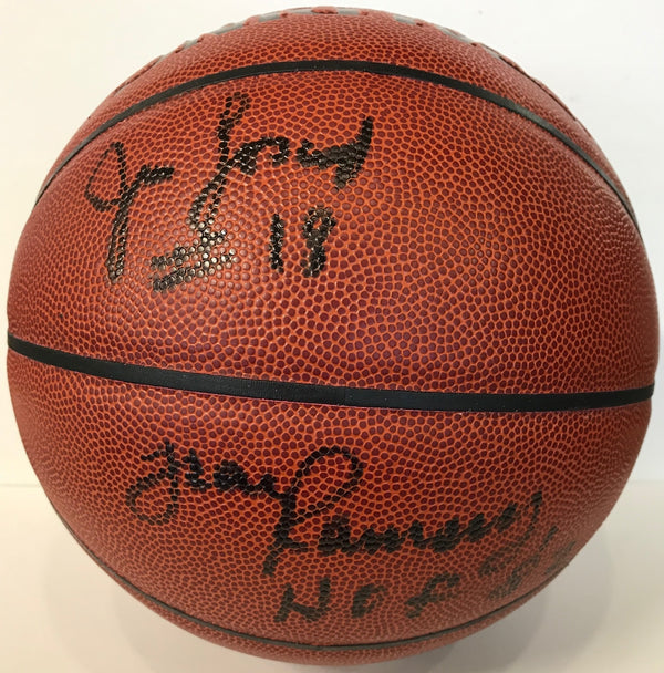 Frank Ramsey & Jim Loscutoff Signed Spalding Basketball