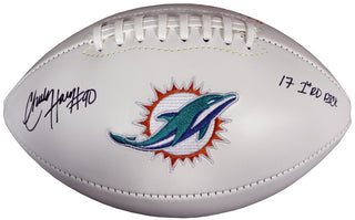 Charles Harris Autographed Miami Dolphins Football