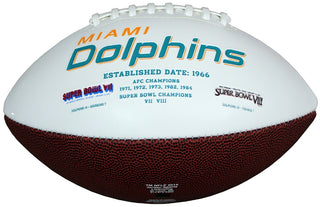 Charles Harris Autographed Miami Dolphins Football