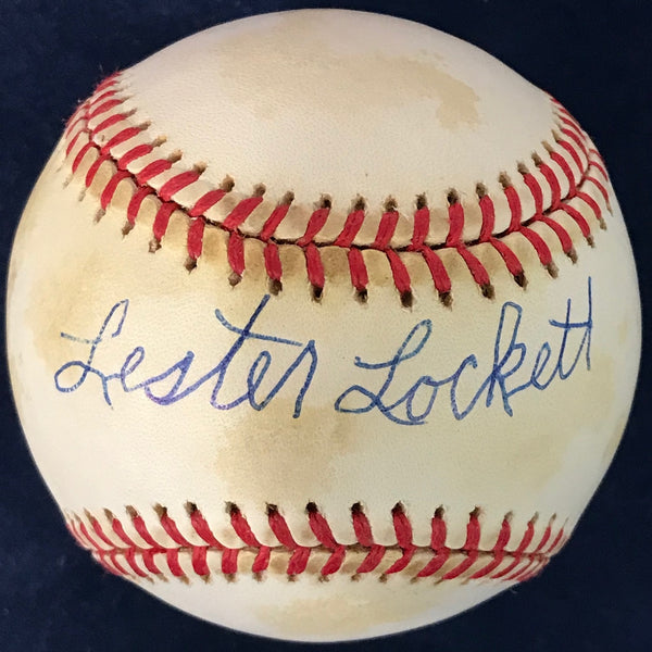 Lester Lockett Signed Official National League Baseball 