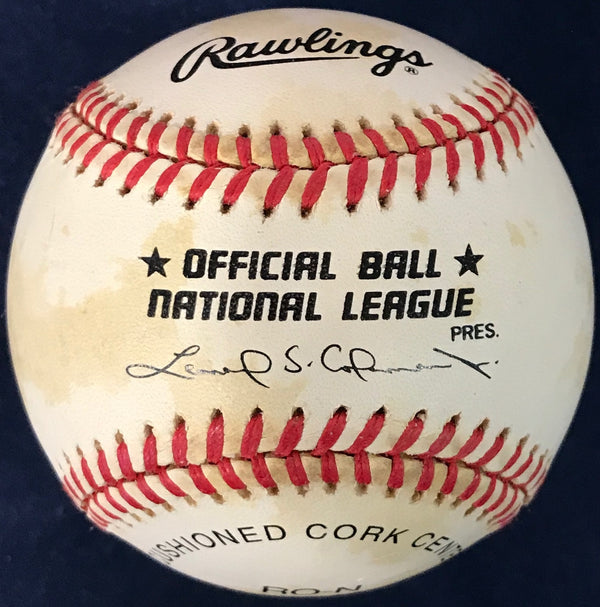 Lester Lockett Signed Official National League Baseball 