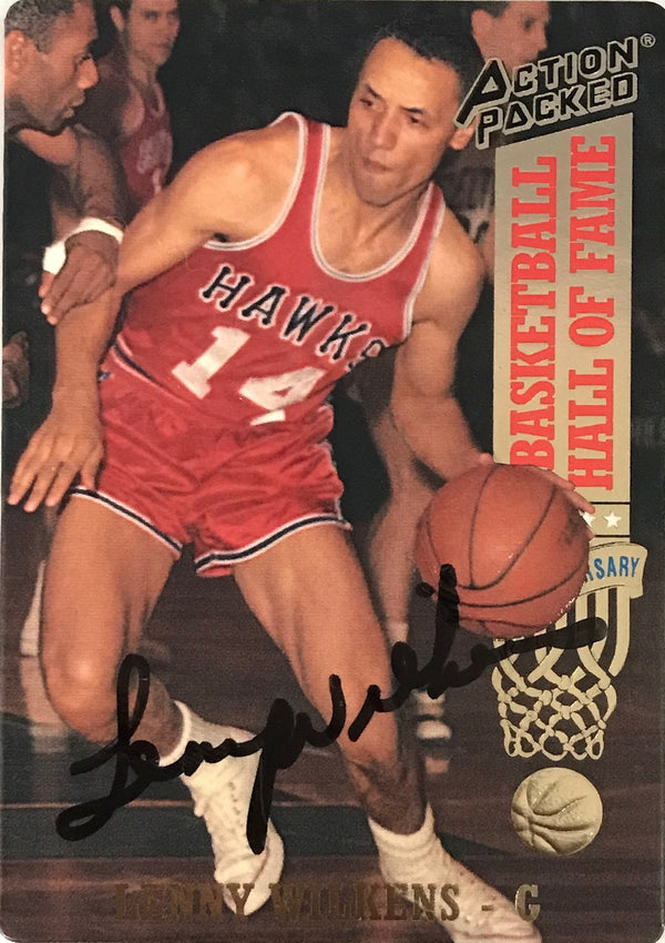 Lenny Wilkens Signed 1993 Action Packed Card