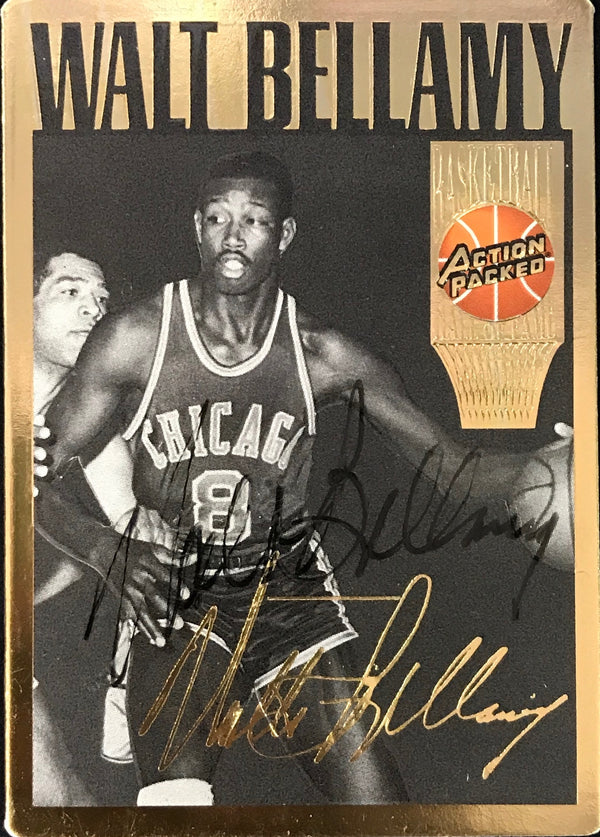Walt Bellamy Signed 1994 Action Packed Card