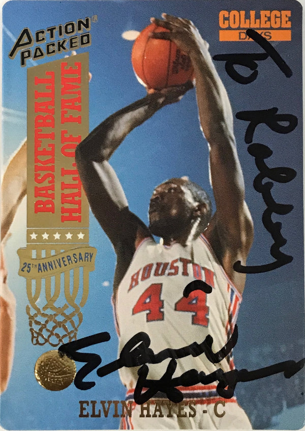 Elvin Hayes Signed 1993 Action Packed Card