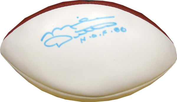 Mike Ditka Autographed White Panel Football