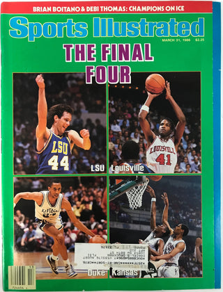 The Final Four Unsigned Sports Illustrated March 31 1986