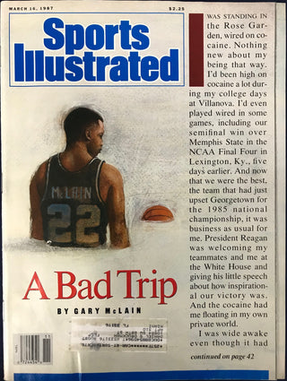 Gary McLain Unsigned Sports Illustrated Magazine March 16 1987