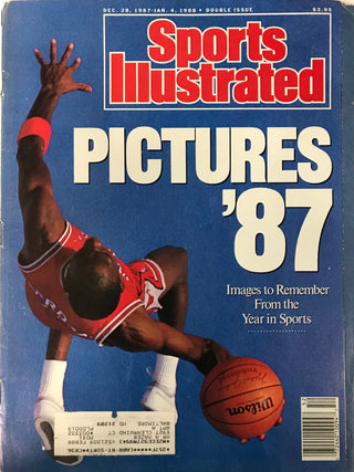 Michael Jordan Unsigned Sports Illustrated December 28 1987