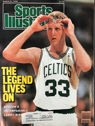 Larry Bird Unsigned Sports Illustrated Magazine March 21 1988