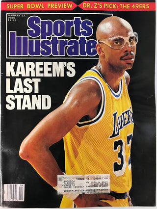 Kareem Abdul Jabbar Unsigned Sports Illustrated Magazine January 23 1989