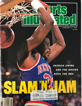 Patrick Ewing Unsigned Sports Illustrated Magazine February 13 1989