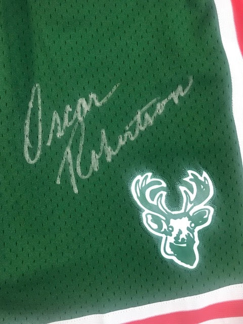 Oscar Robertson Autographed Milwaukee Bucks Mitchell & Ness Jersey (PSA)