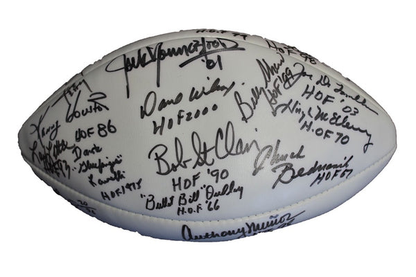 Pro Football Hall of Fame Enshrinee Golf Classic X Autographed Football