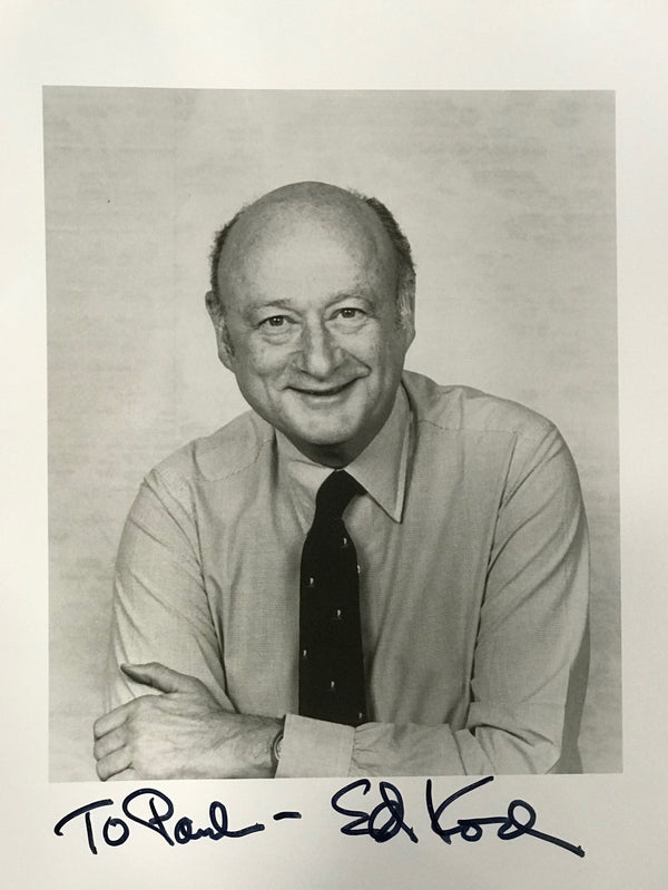 Ed Koch Signed 8x10 Photo