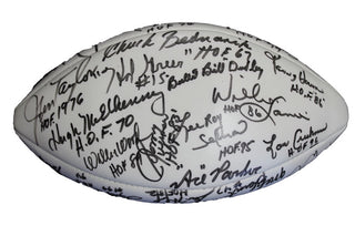NFL & NBA Hall of Fame Signed Football 1