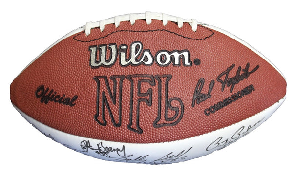 NFL & NBA Hall of Fame Signed Football 3