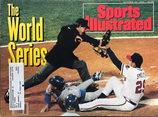 John Smoltz unsinged Sports Illustrated Magazine October 26 1992
