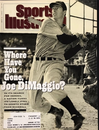 Joe DiMaggio Unsigned Sports Illustrated May 3 1993