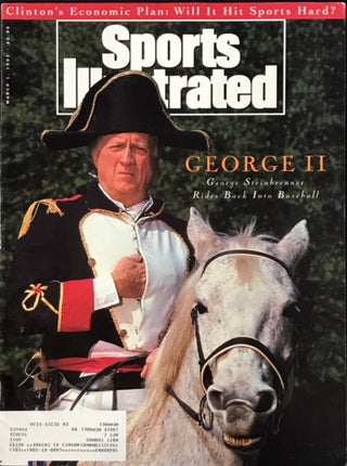 George Steinbrenner unsigned Sports Illustrated Magazine March 1 1993