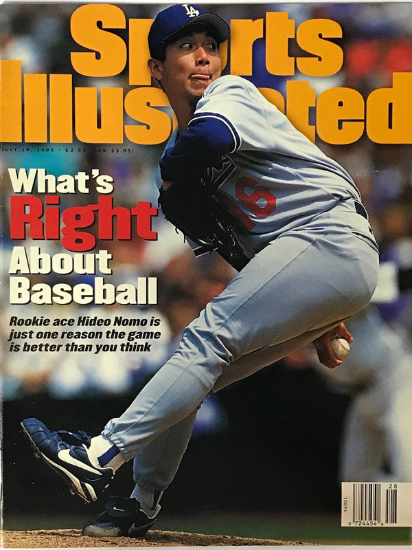 Hideo Nomo Unsigned Sports Illustrated Magazine July 10 1995