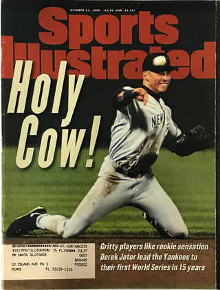 Derek Jeter Unsigned Sports Illustrated Magazine October 21 1996