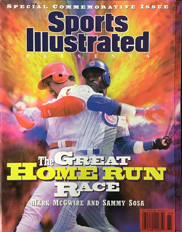 Mark McGwire & Sammy Sosa Unsigned Sports Illustrated Magazine October 7 1998