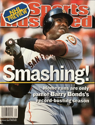 Barry Bonds Unsigned Sports Illustrated Magazine October 8 2001