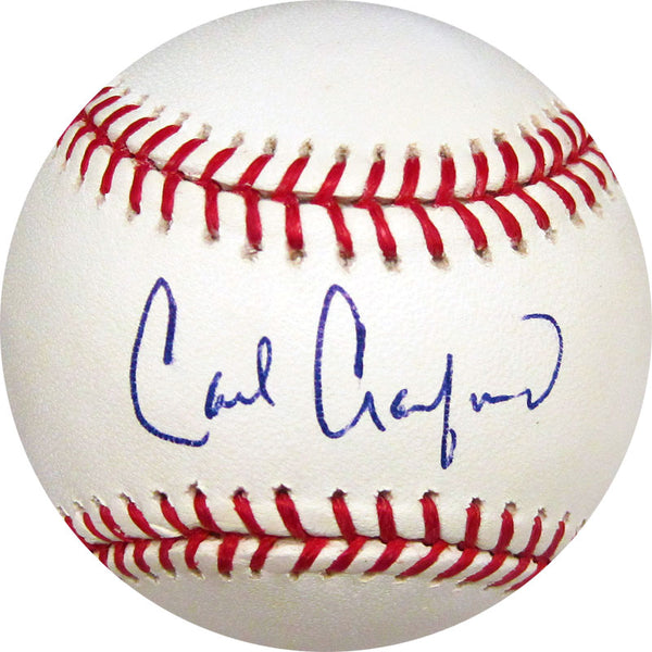 Carl Crawford Autographed Baseball