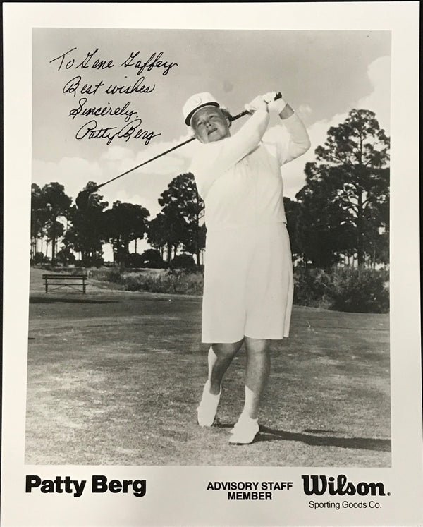 Patty Berg Signed Golf 8x10 Photo