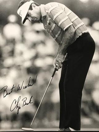 Chip Beck Signed 8x10 Golf Photo