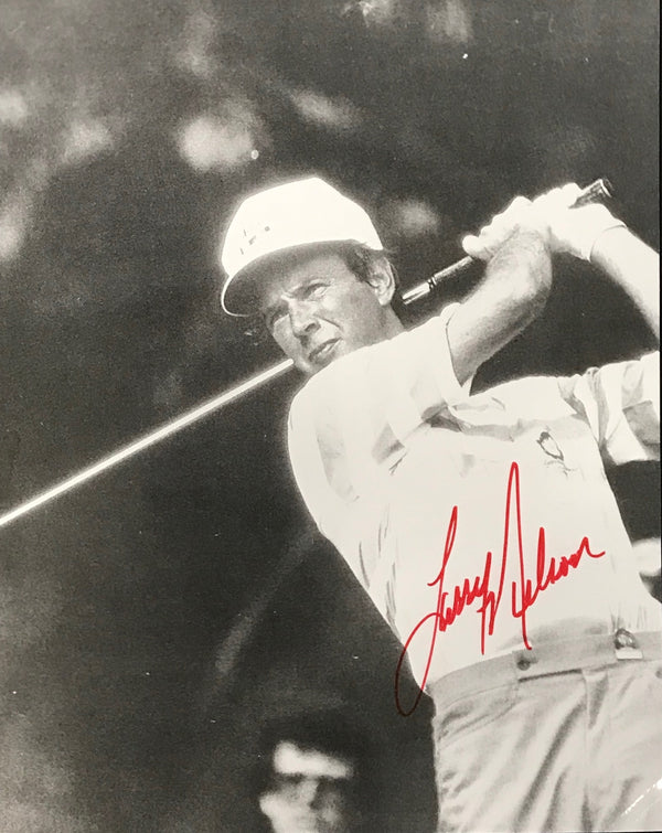 Larry Nelson Signed Golf 8x9 Photo