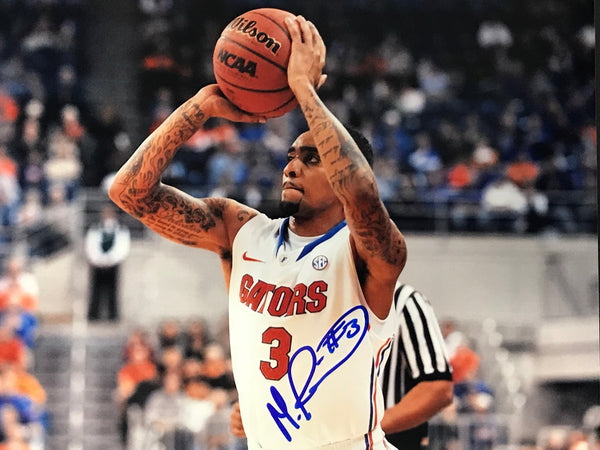 Mike Rosario Signed Basketball 8x10 Photo Florida Gators
