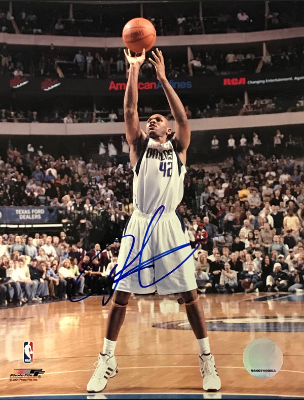 Jerry Stackhouse Signed Basketball 8x10 Photo Dallas Mavericks