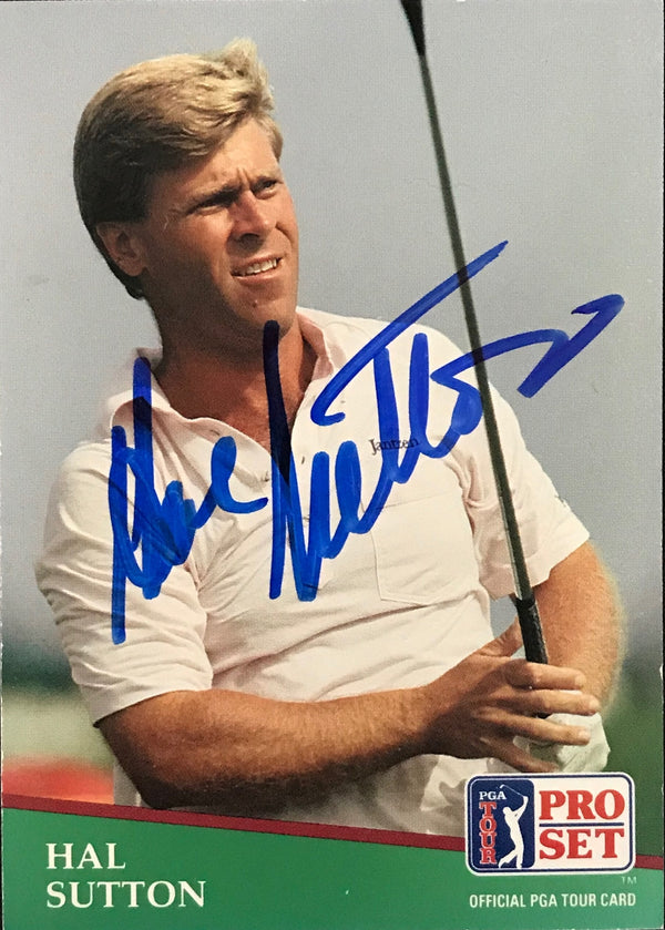 Hal Sutton Signed 1990 Pro Set Card