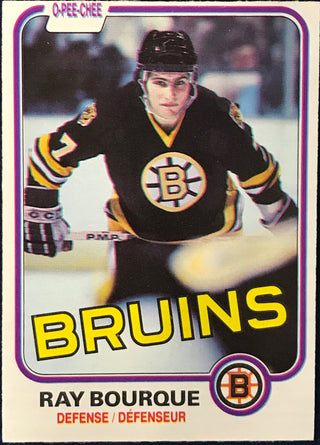 Ray Bourque unsigned 1981-82 O-PEE-CHEE Card 