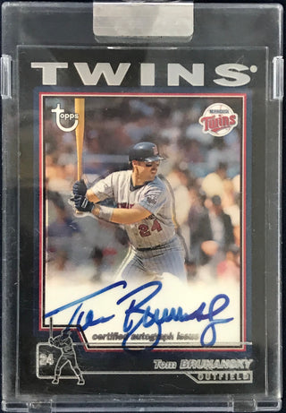 Tom Brunansky 2004 Topps Chrome Autographed Sealed Uncirculated Card
