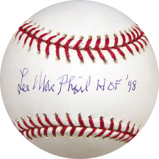 Lee Mac Phail HOF 98 Autographed Official Major League Baseball