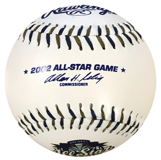 Mike Lowell Autographed 2002 All Star Game Souvenir Baseball