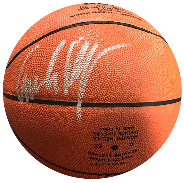 Emeka Okafor Autographed Charlotte Bobcats Leather Basketball