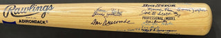 Buck O'Neil Double Duty Radcliffe Autographed Negro League Rawlings Big Stick Bat
