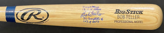 Bob Feller Autographed Rawlings Big Stick Stat Bat