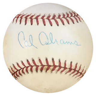 Cal Abrams Autographed Official National League Baseball