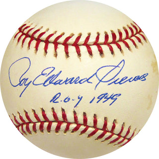 Roy Edward Sievers ROY 1949 Autographed Baseball